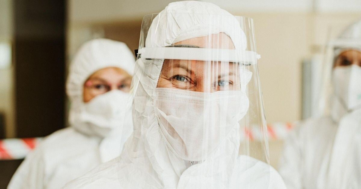 Woman in PPE